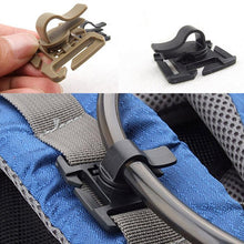Load image into Gallery viewer, 2PCS EDC Drink Tube Clip Gear Water Pipe Hose Clamp Backpack